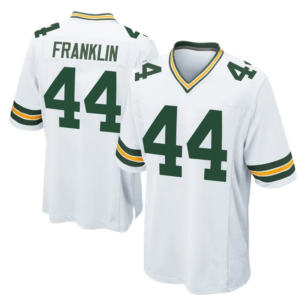 Kooe GB.Packers #44 Zaire Franklin Player White Home Game Stitched Jerseys