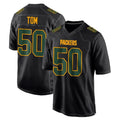 Kooe GB.Packers #50 Zach Tom Player Black Fashion Home Game Stitched Jerseys