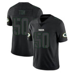 Kooe GB.Packers #50 Zach Tom Player Black Impact Limited Home Game Stitched Jerseys