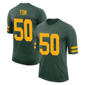 Kooe GB.Packers #50 Zach Tom Player Green Alternate Vapor Home Game Stitched Jerseys