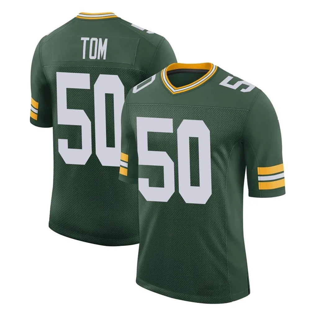 Kooe GB.Packers #50 Zach Tom Player Green Limited Classic Home Game Stitched Jerseys