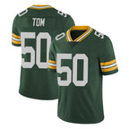 Kooe GB.Packers #50 Zach Tom Player Green Vapor Untouchable Limited Home Game Stitched Jerseys