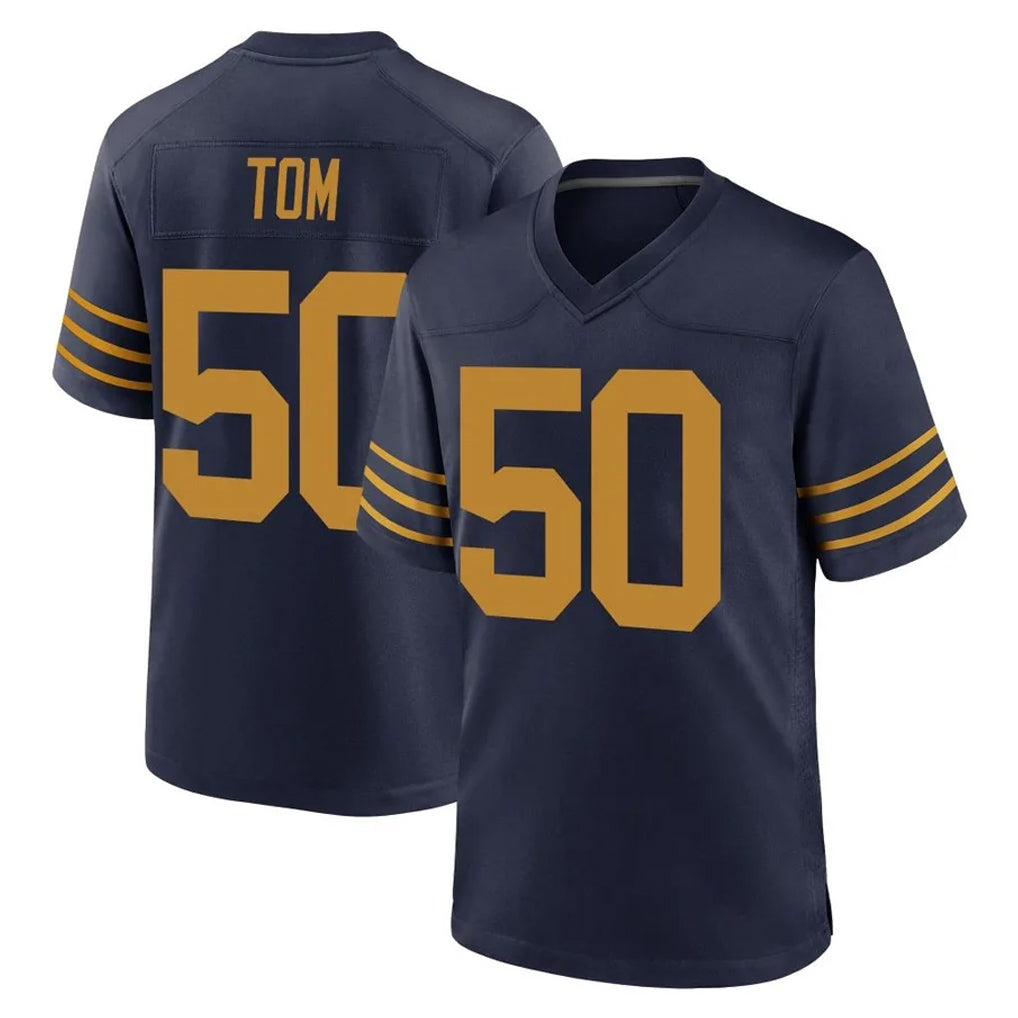 Kooe GB.Packers #50 Zach Tom Player Navy The 1923 Classic Home Game Stitched Jerseys