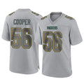 Kooe GB.Packers #56 Edgerrin Cooper Player Gray Atmosphere Fashion Home Game Stitched Jerseys