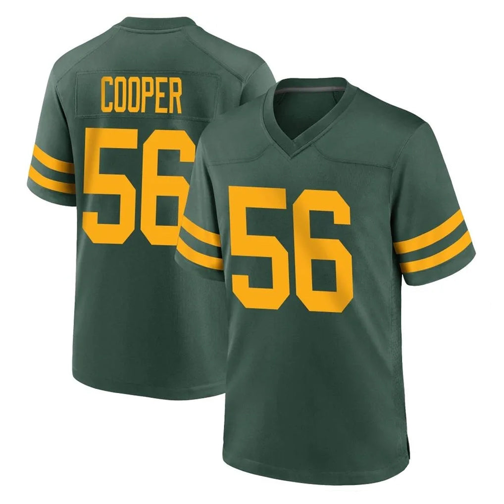 Kooe GB.Packers #56 Edgerrin Cooper Player Green Alternate Home Game Stitched Jerseys