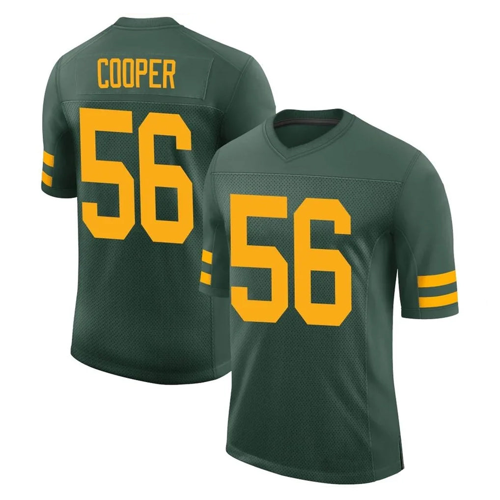 Kooe GB.Packers #56 Edgerrin Cooper Player Green Alternate Vapor Home Game Stitched Jerseys