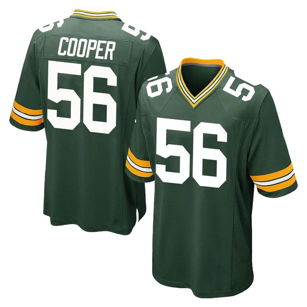Kooe GB.Packers #56 Edgerrin Cooper Player Green Home Game Stitched Jerseys