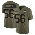 Kooe GB.Packers #56 Edgerrin Cooper Player Olive 2025 Salute To Service Limited Home Game Stitched Jerseys