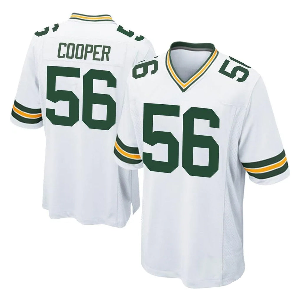 Kooe GB.Packers #56 Edgerrin Cooper Player White Home Game Stitched Jerseys