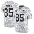 Kooe GB.Packers #85 Tucker Kraft Player Arctic Camo Salute to Service Stitched Jerseys