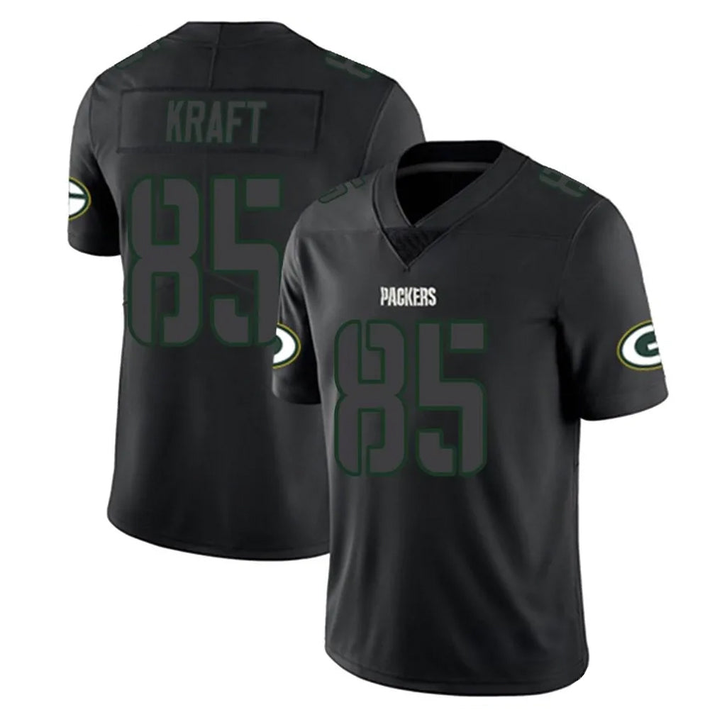 Kooe GB.Packers #85 Tucker Kraft Player Black Impact Limited Home Game Stitched Jerseys