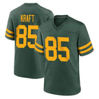 Kooe GB.Packers #85 Tucker Kraft Player Green Alternate Home Game Stitched Jerseys