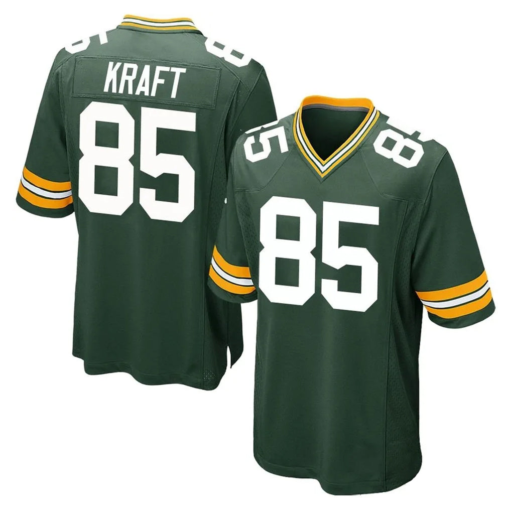 Kooe GB.Packers #85 Tucker Kraft Player Green Home Game Stitched Jerseys