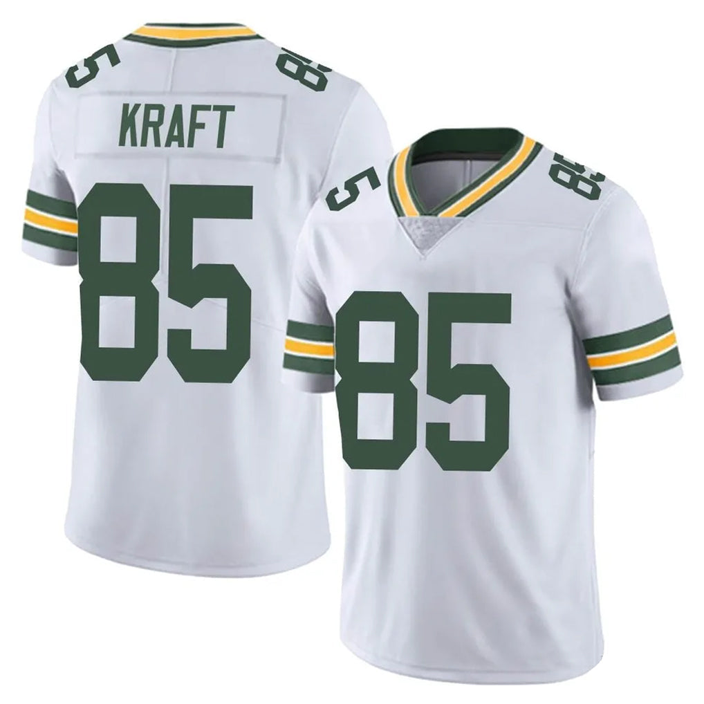 Kooe GB.Packers #85 Tucker Kraft Player White Vapor Untouchable Limited Home Game Stitched Jerseys