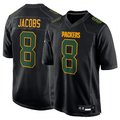 Kooe GB.Packers #8 Josh Jacobs Player Black Fashion Game Stitched Jerseys