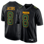 Kooe GB.Packers #8 Josh Jacobs Player Black Fashion Game Stitched Jerseys