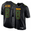 Kooe GB.Packers #8 Josh Jacobs Player Black Fashion Home Game Stitched Jerseys