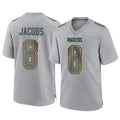 Kooe GB.Packers #8 Josh Jacobs Player Gray Atmosphere Fashion Home Game Stitched Jerseys