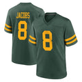 Kooe GB.Packers #8 Josh Jacobs Player Green Alternate Home Game Stitched Jerseys