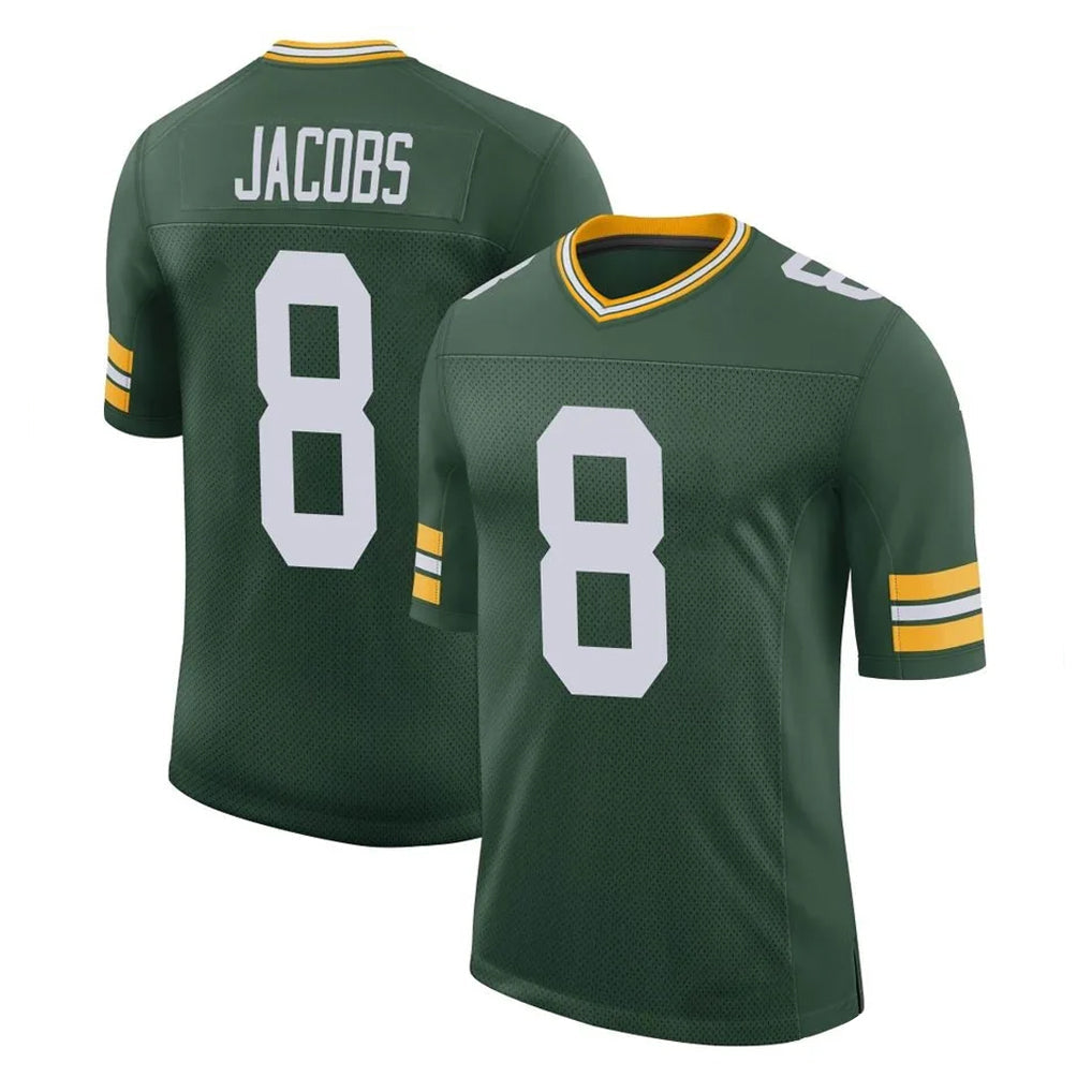 Kooe GB.Packers #8 Josh Jacobs Player Green Limited Classic Home Game Stitched Jerseys