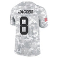 Kooe GB.Packers #8 Josh Jacobs Player Limited Arctic Camo Salute to Service Stitched Jerseys