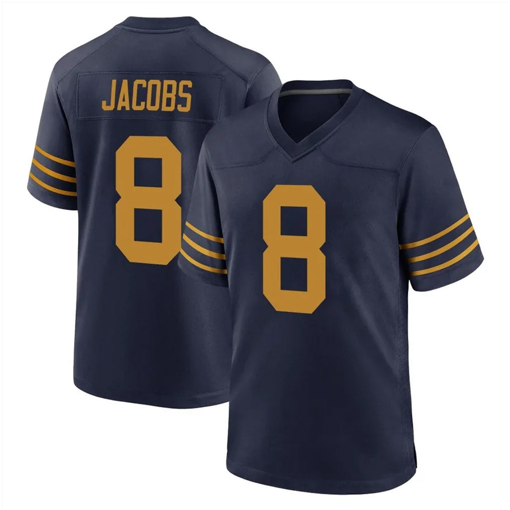 Kooe GB.Packers #8 Josh Jacobs Player Navy The 1923 Classic Home Game Stitched Jerseys