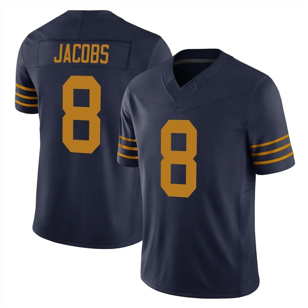 Kooe GB.Packers #8 Josh Jacobs Player Navy The 1923 Classic Vapor F.U.S.E. Home Game Stitched Jerseys