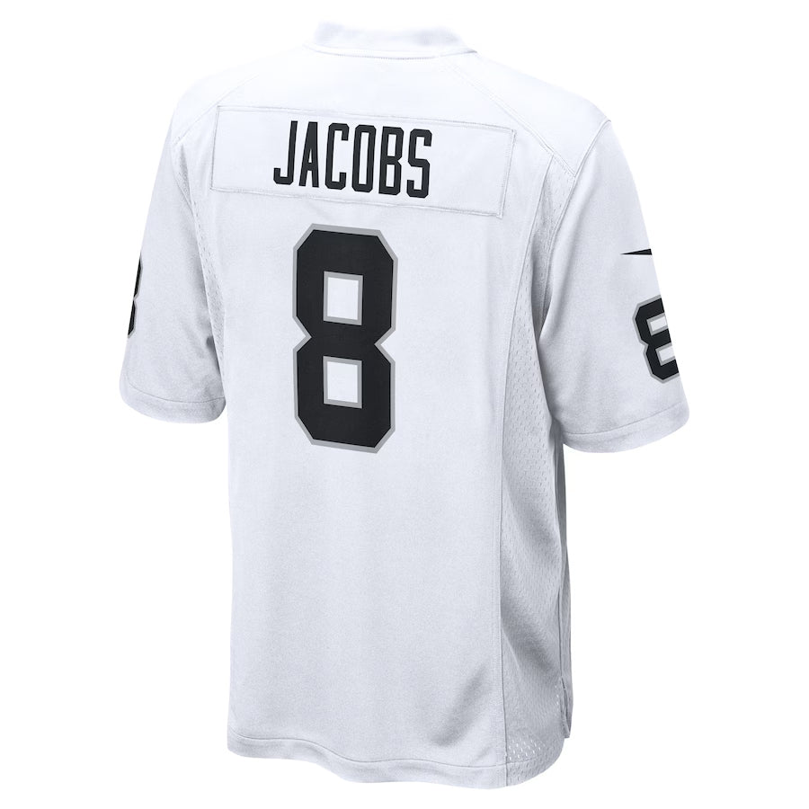 Kooe GB.Packers #8 Josh Jacobs Player White Home Game Stitched Jerseys