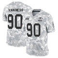 Kooe GB.Packers #90 Lukas Van Ness Player Arctic Camo Salute To Service Limited Stitched Jerseys