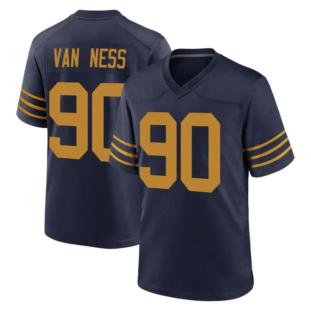Kooe GB.Packers #90 Lukas Van Ness Player Navy The 1923 Classic Home Game Stitched Jerseys
