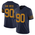 Kooe GB.Packers #90 Lukas Van Ness Player Navy The 1923 Classic Vapor F.U.S.E. Home Game Stitched Jerseys