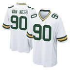Kooe GB.Packers #90 Lukas Van Ness Player White Home Game Stitched Jerseys
