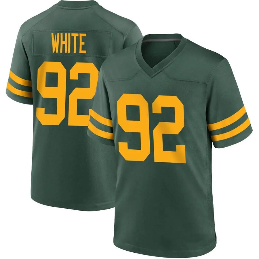 Kooe  GB.Packers #92 Reggie White Player Limited Green Alternate Vapor Stitched Jerseys