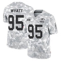 Kooe GB.Packers #95 Devonte Wyatt Player Arctic Camo Salute To Service Limited Stitched Jerseys
