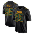 Kooe GB.Packers #95 Devonte Wyatt Player Black Fashion Home Game Stitched Jerseys
