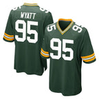 Kooe GB.Packers #95 Devonte Wyatt Player Green Home Game Stitched Jerseys