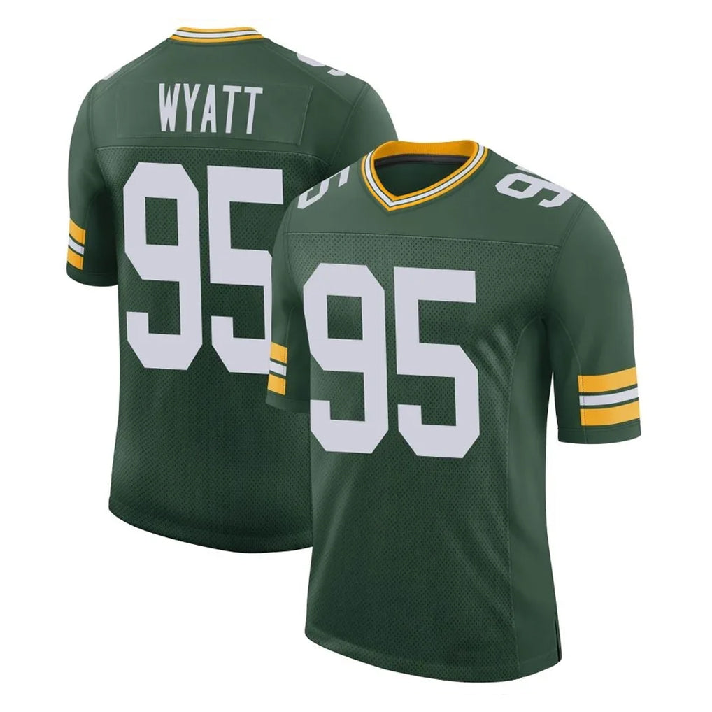 Kooe GB.Packers #95 Devonte Wyatt Player Green Limited Classic Home Game Stitched Jerseys