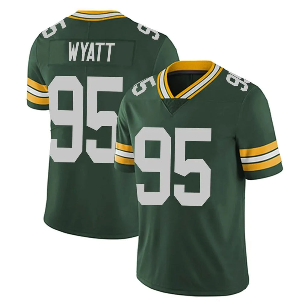 Kooe GB.Packers #95 Devonte Wyatt Player Green Vapor Untouchable Limited Home Game Stitched Jerseys