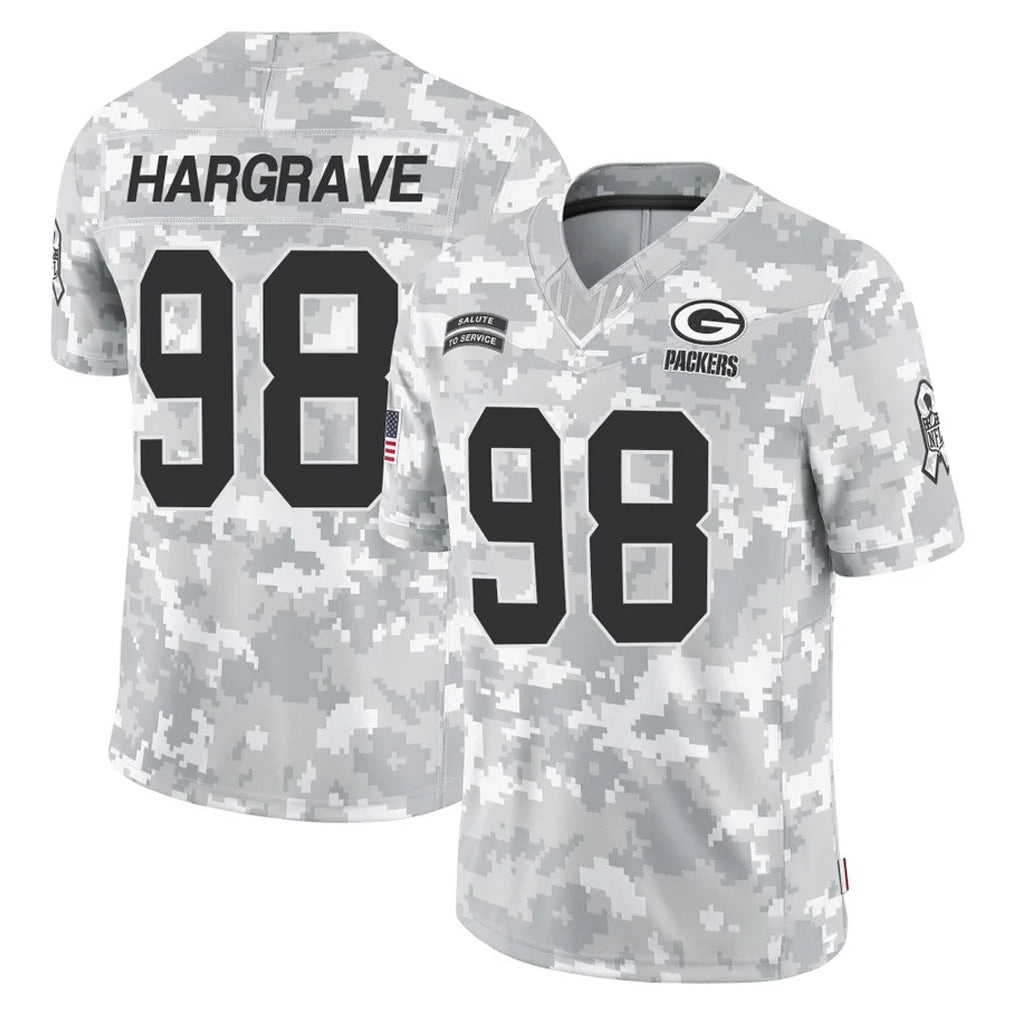 Kooe GB.Packers #98 Javon Hargrave Player Arctic Camo Salute To Service Limited Stitched Jerseys