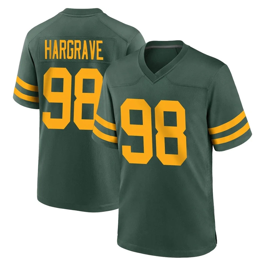 Kooe GB.Packers #98 Javon Hargrave Player Green Alternate Home Game Stitched Jerseys
