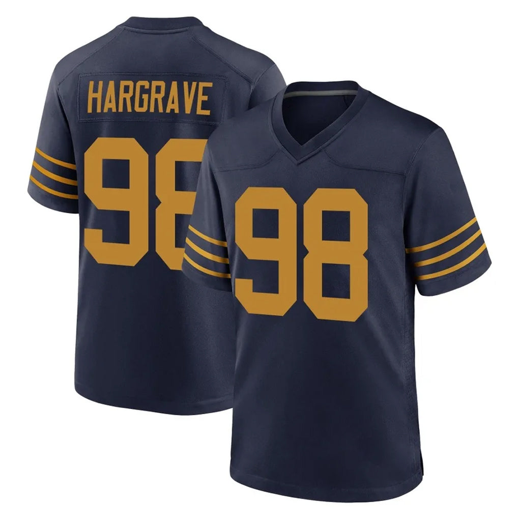 Kooe GB.Packers #98 Javon Hargrave Player Navy The 1923 Classic Home Game Stitched Jerseys