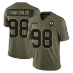 Kooe GB.Packers #98 Javon Hargrave Player Olive 2025 Salute To Service Limited Home Game Stitched Jerseys