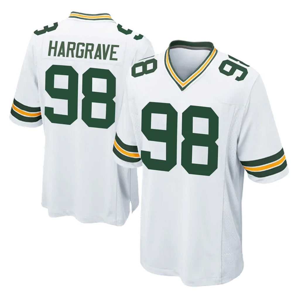 Kooe GB.Packers #98 Javon Hargrave Player White Home Game Stitched Jerseys