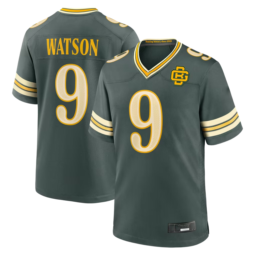 Kooe GB.Packers #9 Christian Watson Green 2026 Rivalries Collection Game Stitched Jerseys