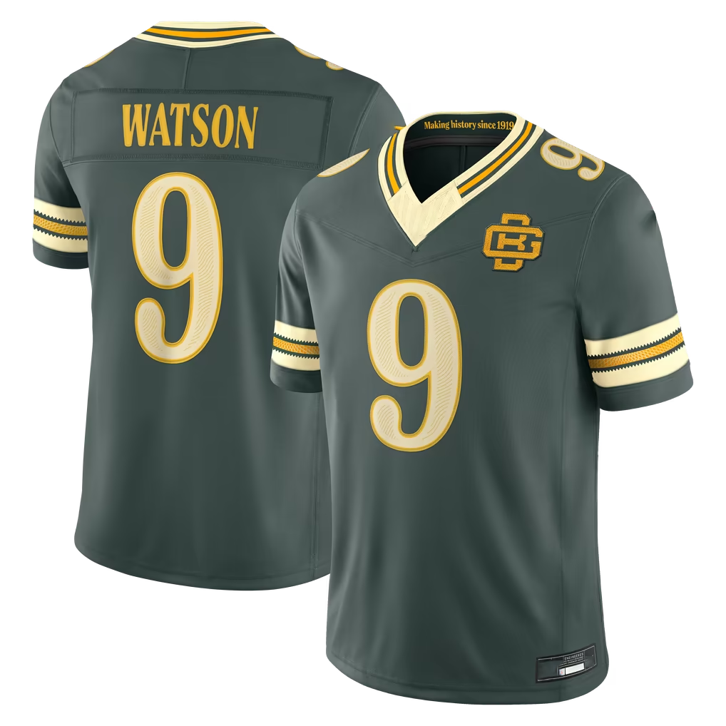 Kooe GB.Packers #9 Christian Watson Green 2026 Rivalries Collection Limited Stitched Jerseys