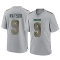 Kooe GB.Packers #9 Christian Watson Player Gray Atmosphere Fashion Home Game Stitched Jerseys
