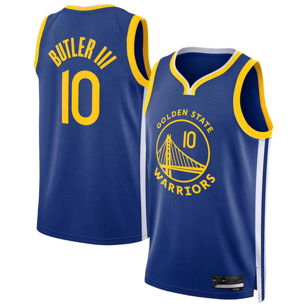 Kooe G.State Warriors #10 Jimmy Butler III Royal Swingman Player Jerseys - Icon Edition