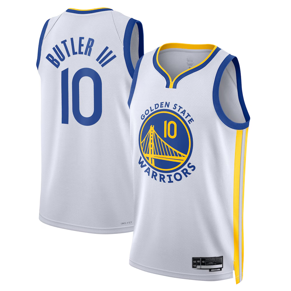 Kooe G.State Warriors #10 Jimmy Butler III White Swingman Jerseys - Association Edition
