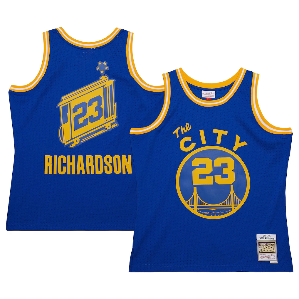Kooe G.State Warriors #23 Jason Richardson Mitchell & Ness Royal 200405 Hardwood Classics Swingman Jerseys