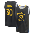Kooe G.State Warriors #30 Stephen Curry Black Fast Break Replica Player Jerseys - Statement Edition